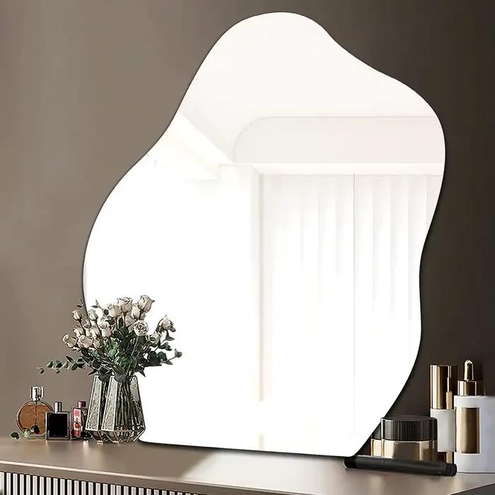 Miroir mural irrégulier auto-adhésif