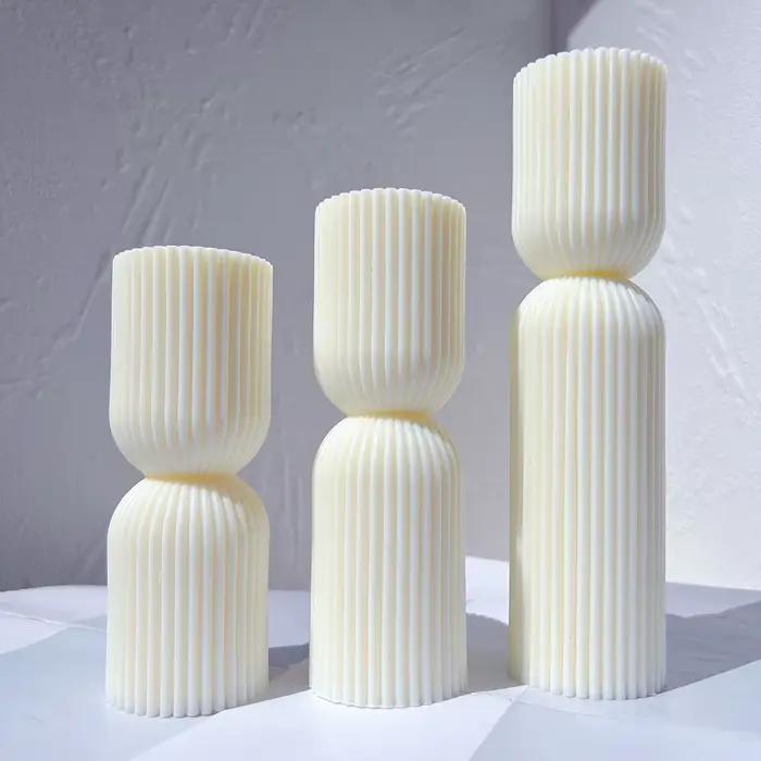 Moules à bougies cylindriques en silicone