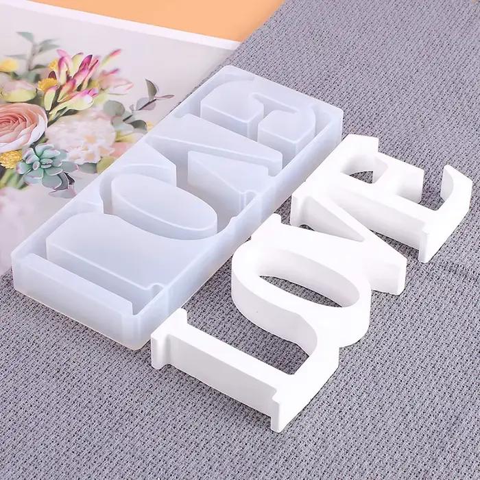 Moule d'ornements décoratifs d'amour romantique pour la saint-valentin, moule artisanal en résine époxy de haute qualité, fabrication de cadeaux faits à la main, moule en Silicone