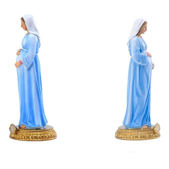 Sculpture vierge marie enceinte