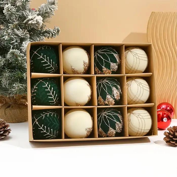 Décoration de vacances en velours, ornements d'ambiance confortables, ornements de vacances de qualité pour arbre de noël