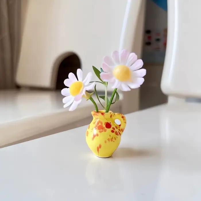 Mini-vases décoratifs aimantés pour réfrigérateur