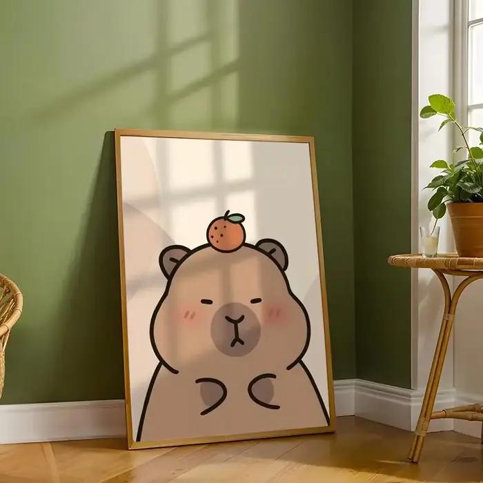 Capybara CuteAnimal Vintage peinture affiche mur Art impression étanche maison salon chambre Bar décor esthétique
