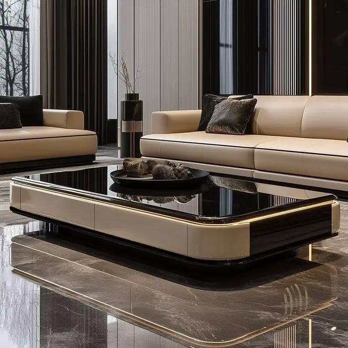 Ornements Table basse De luxe cadre esthétique clair