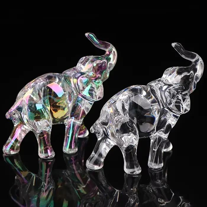 Statue d'éléphant en cristal mignon