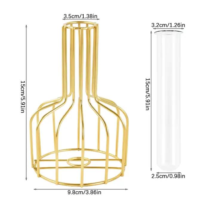 1 ensemble de Vase doré en métal