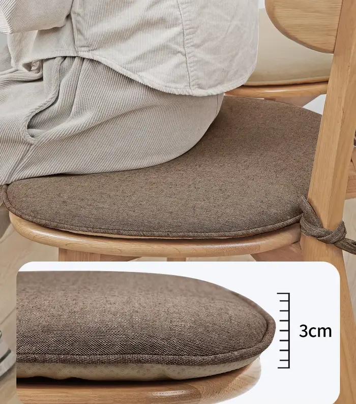 Coussin de canapé épais en mélange de lin et de coton