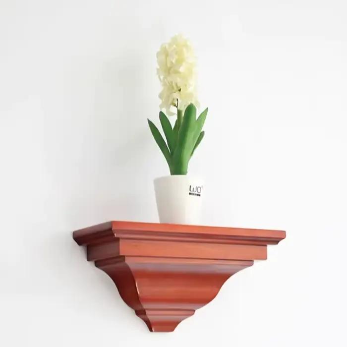 Étagère murale en bambou massif style européen pour salon et cuisine élégante et pratique à offrir pour occasions spéciales