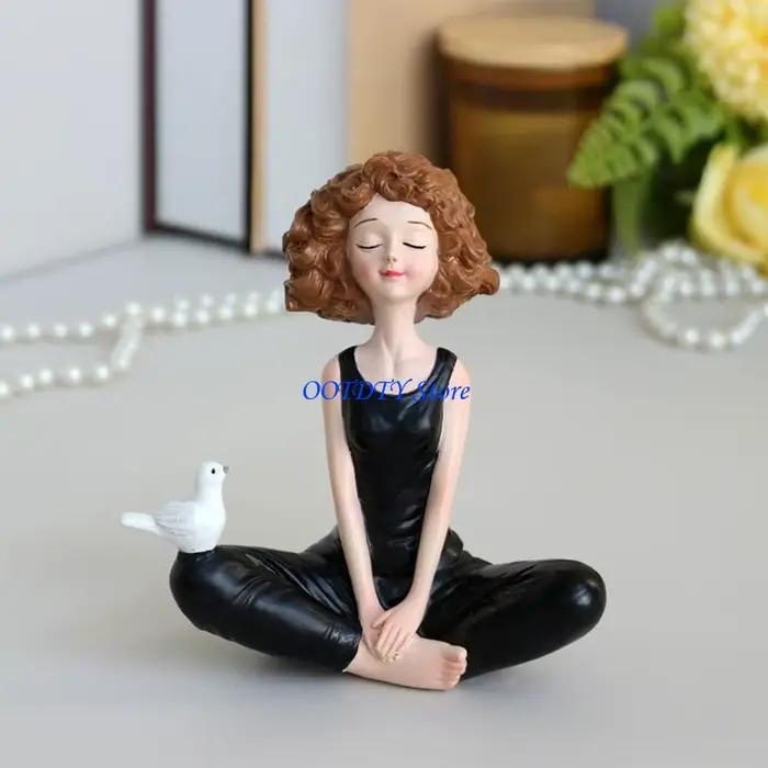 Statue pose Yoga, décorations méditation