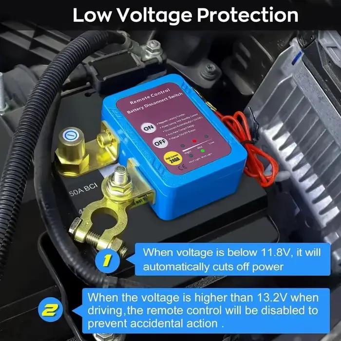 Interrupteur d'alimentation de déconnexion de batterie 12V 240A, interrupteur d'arrêt avec télécommande pour voiture et camion