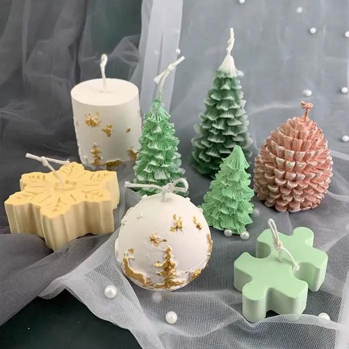 Moule à bougie de Noël en silicone
