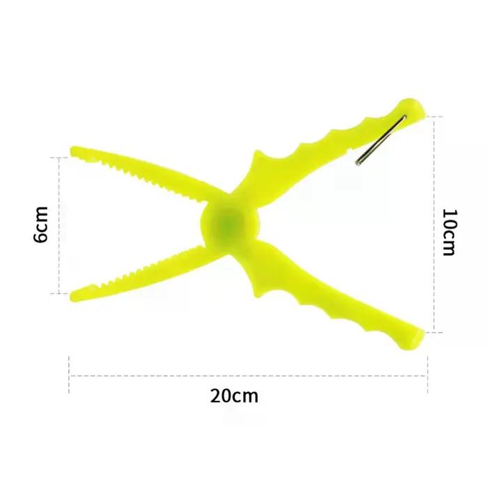 Pince de pêche antidérapante ABS, 1 pièce, pince à poisson, attrape-poisson, outil de libération, extracteur de crochet, support du corps du poisson