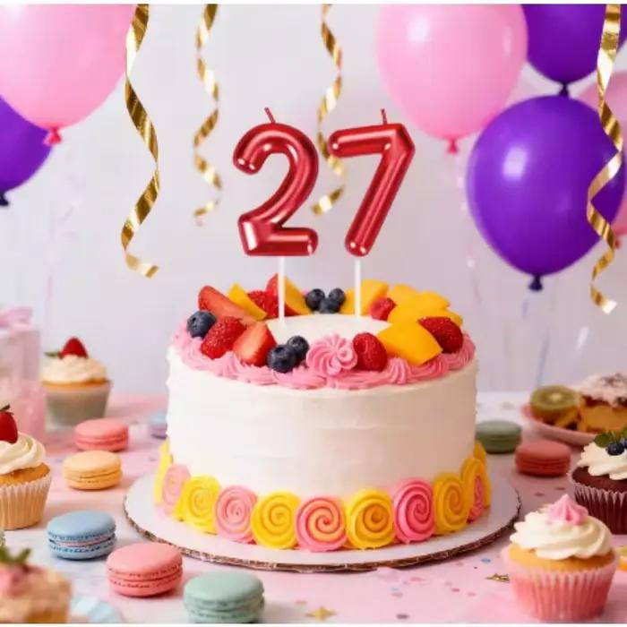 Bougies numérotées élégantes rouge bordeaux (0-9) pour la décoration de fêtes d'anniversaire, les mariages, les célébrations d'anniversaire de mariage, les cadeaux et l'ambiance festive