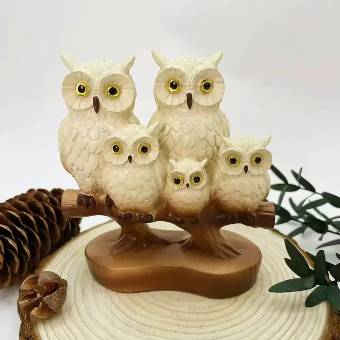 Ornements décoratifs d'animaux de hibou simples et modernes