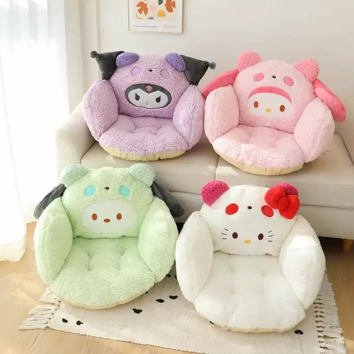 Coussin de chaise en peluche Sanrio avec support pour le dos et les bras