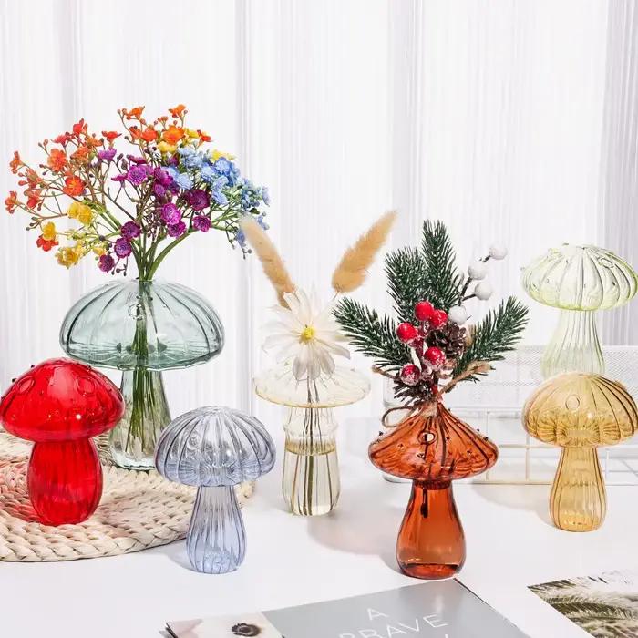Nouveau Vase en verre de champignon