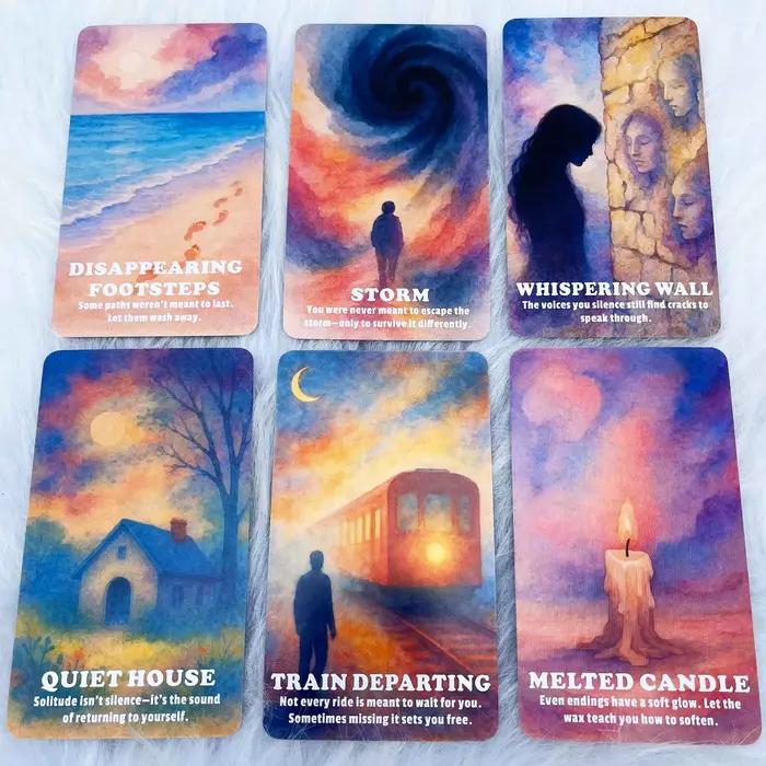 54 cartes Echoes Of The Soul Deck pour l'auto-discovery et la tranquilité, format 13 x 8 cm, parfait pour les 14 ans et plus, carte de divination spirituelle