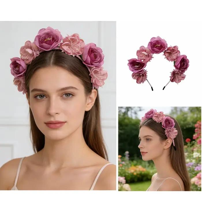 1PC Couronne de fleurs bohème