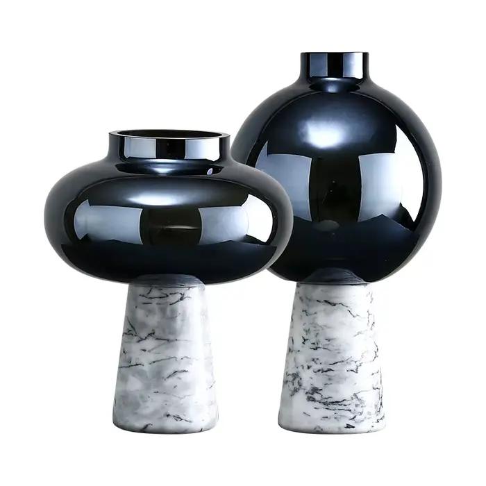 Vase en verre marbré pour la décoration de la maison