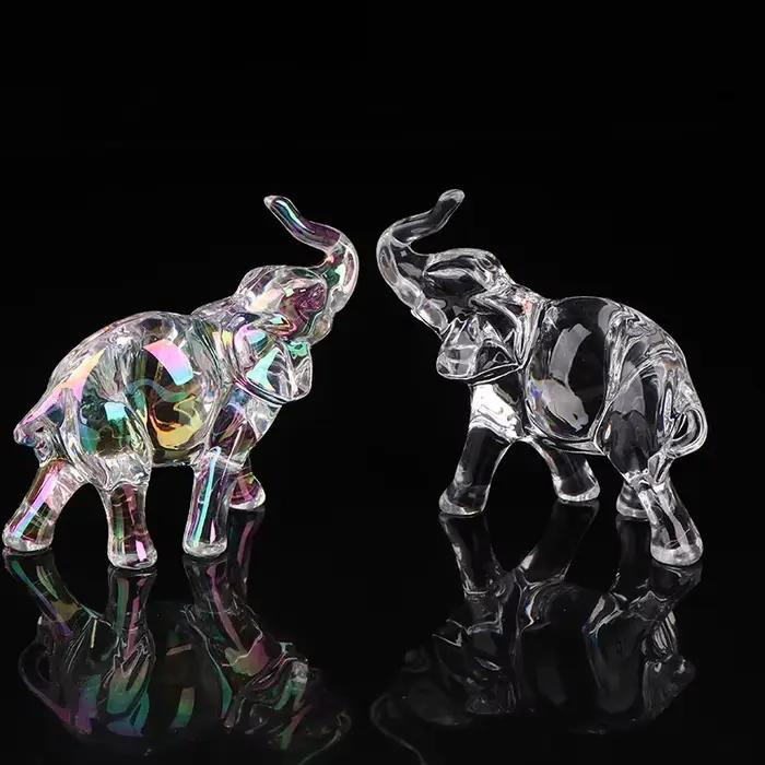 Statue d'éléphant en cristal mignon