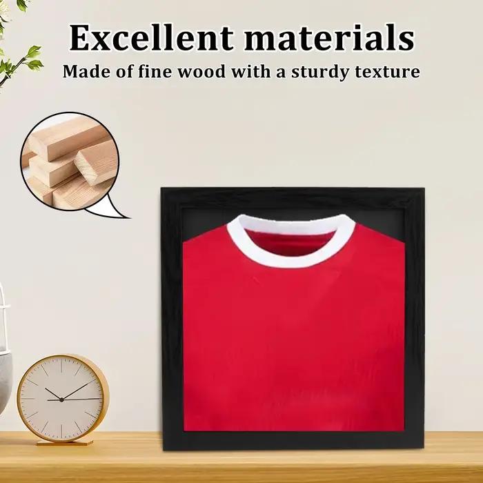 Cadre de présentation mural multifonctionnel pour maillots et objets de collection, boîte de rangement pour t-shirts