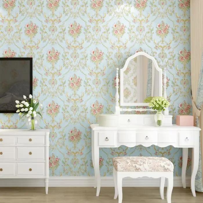 Papier peint auto-adhésif Floral chaud pour chambre de fille