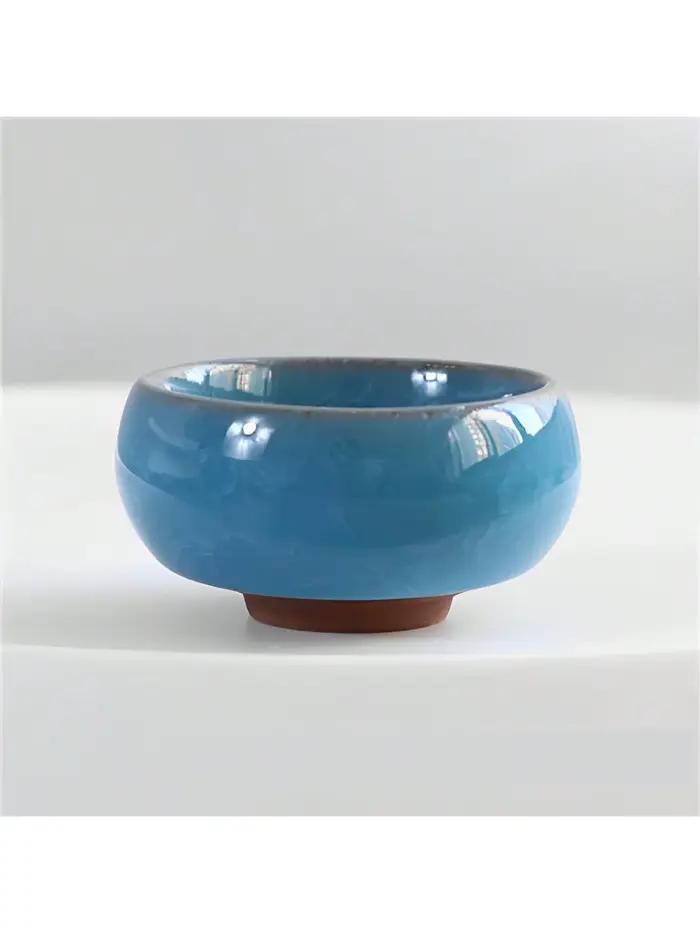Porte-bougie en céramique créatif effet glace craquelée
