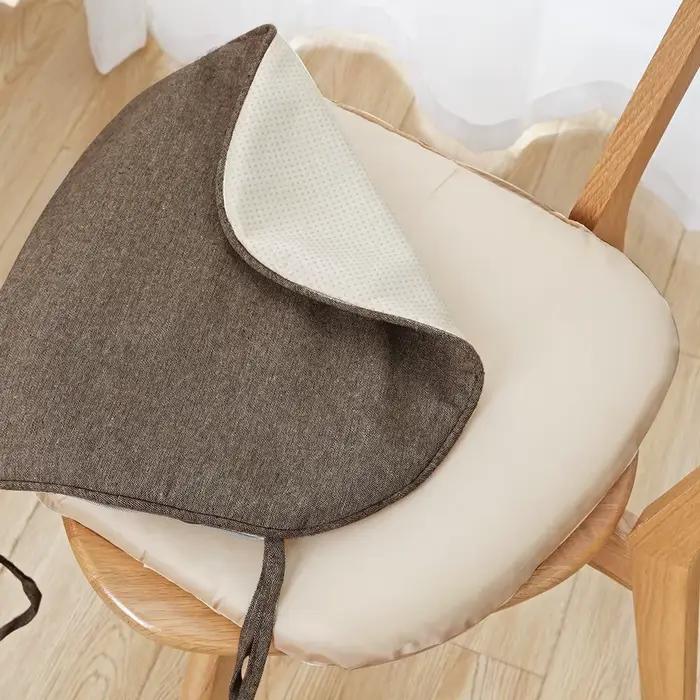 Coussin de canapé épais en mélange de lin et de coton