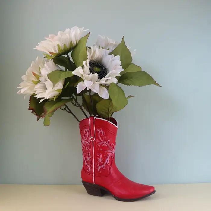 Vase de botte de Cowgirl