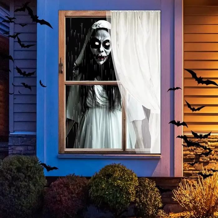 Décorations de Couverture de Fenêtre d'Halloween