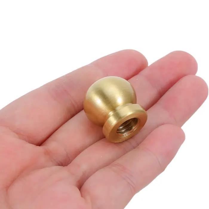 4 pièces Pieds sphériques en laiton massif doré de 20 mm de hauteur avec matériel de fixation pour boîte en bois vintage, artisanat DIY, armoire, pieds d'élévation