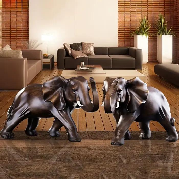 Sculpture d'éléphant en bois