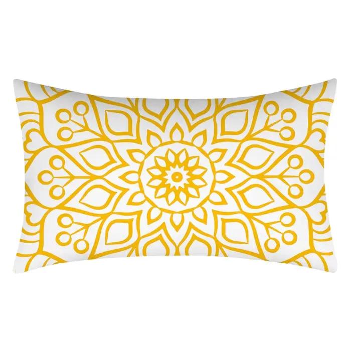 Juste de coussin géométrique en polyester