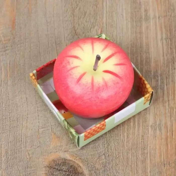 Bougie pomme créative, cadeau de réveillon de Noël