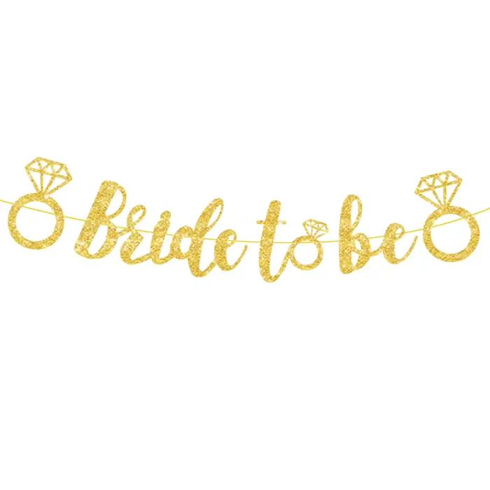 Bannière de future mariée, fournitures de décoration pour fête de mariage, décor de bannière pour fête de poule
