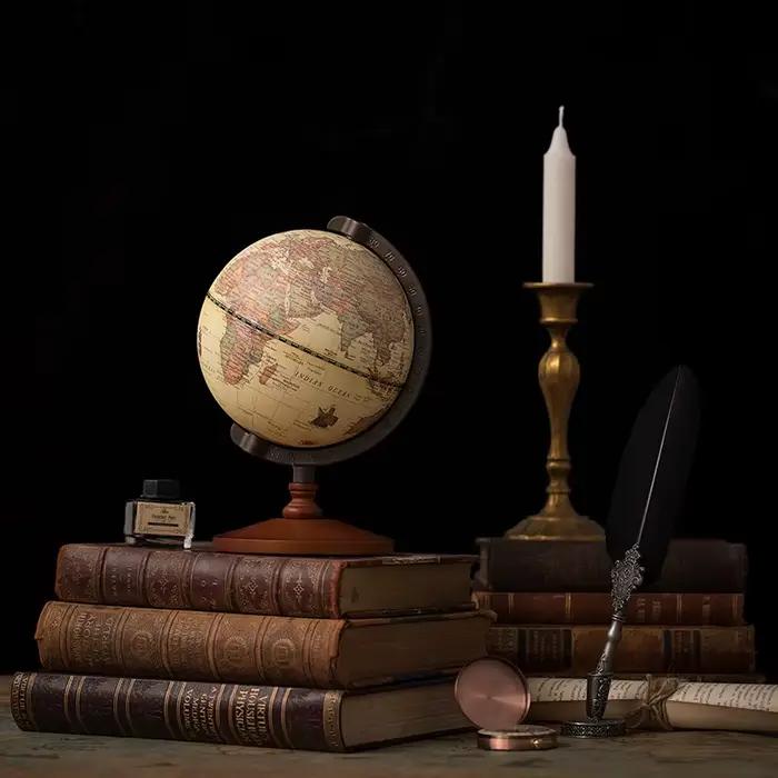 Globe terrestre vintage de 5 pouces