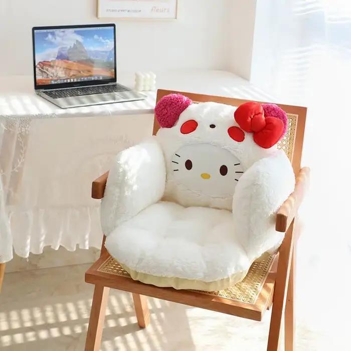 Coussin de chaise en peluche Sanrio avec support pour le dos et les bras