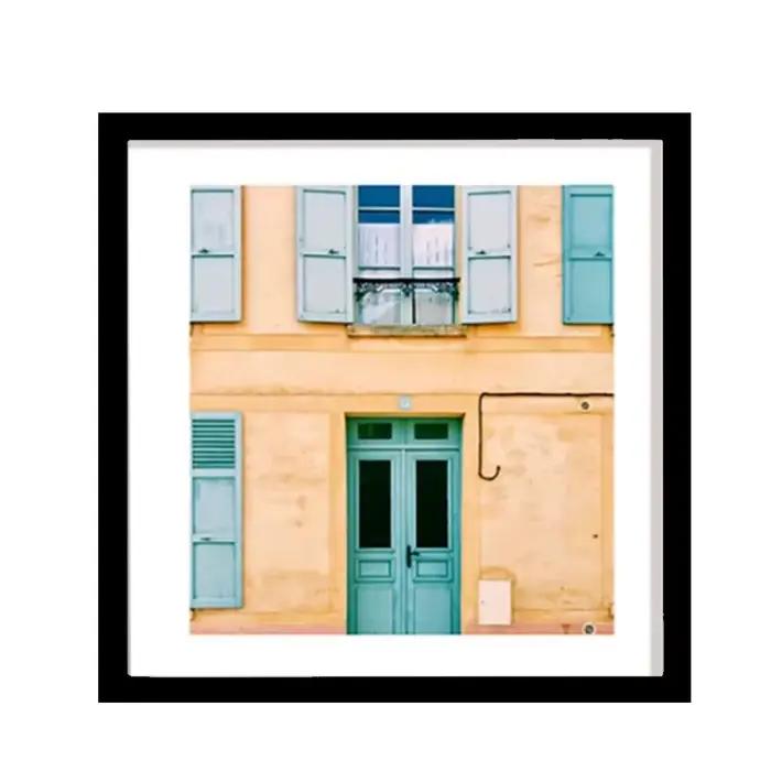 Cadre Photo carré en bois pour tenture murale