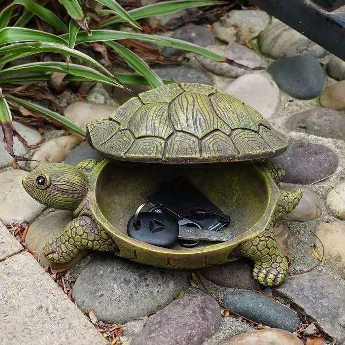 Statue de tortue en résine