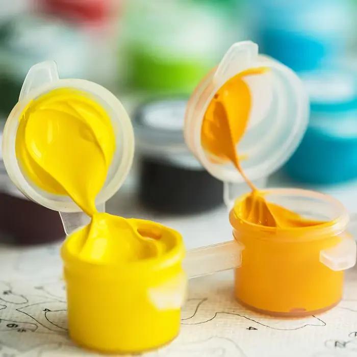 Peinture par numéros de champ de fleurs