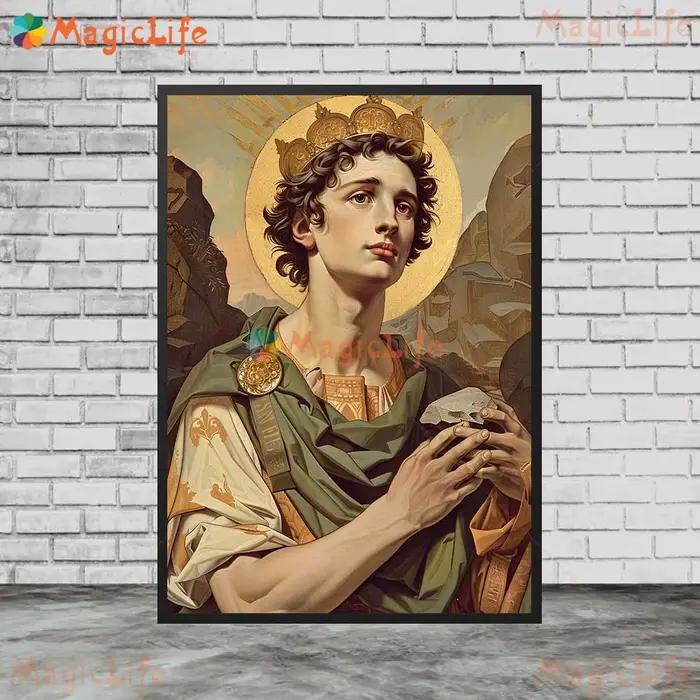 Affiches murales imprimées de religion de croyant missionnaire vintage, peinture sur toile sans cadre, art mural pour la salle de l'église