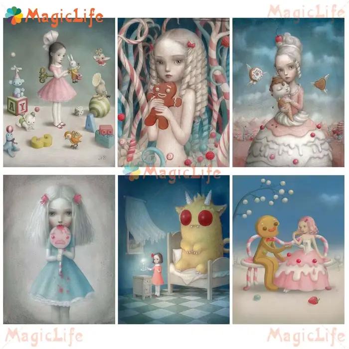 Images murales de poupée cadeau pour bébé fille