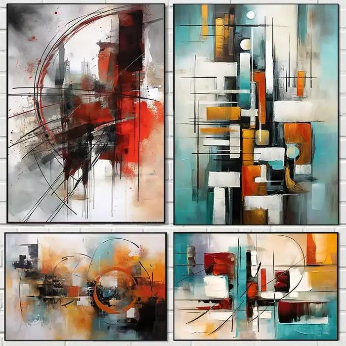 Art mural abstrait classique