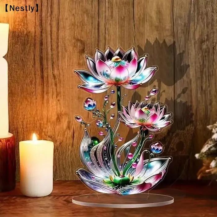 Figurine de paon décorative 2D