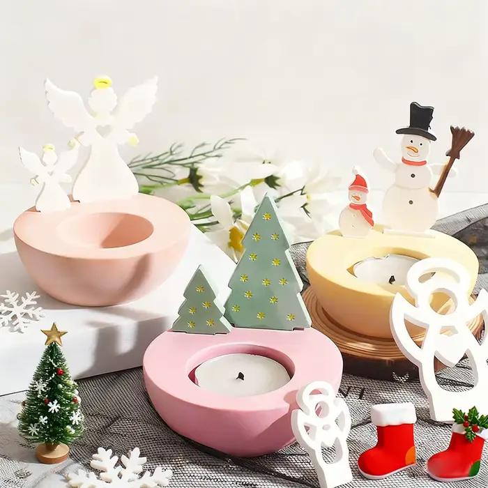 Nouveau moule de décoration de bougie de noël