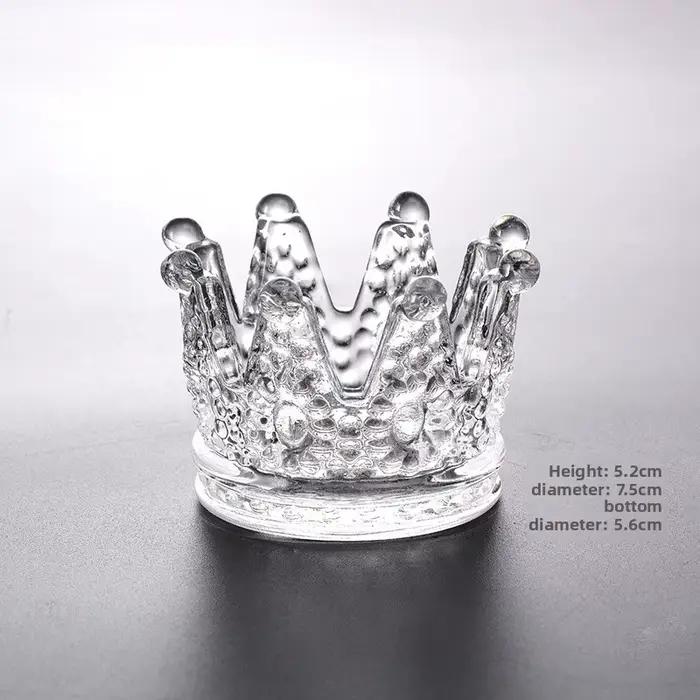 Chandelier parfumé en verre avec couronne en cristal européen pour décoration de maison romantique et sophistiquée occasions spéciales