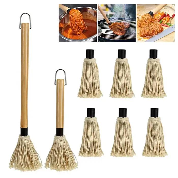 Serpillères à badigeonner pour Sauce BBQ, brosse à Sauce résistante à la chaleur, Sauces/huiles de qualité alimentaire, outils de cuisine pour Barbecue