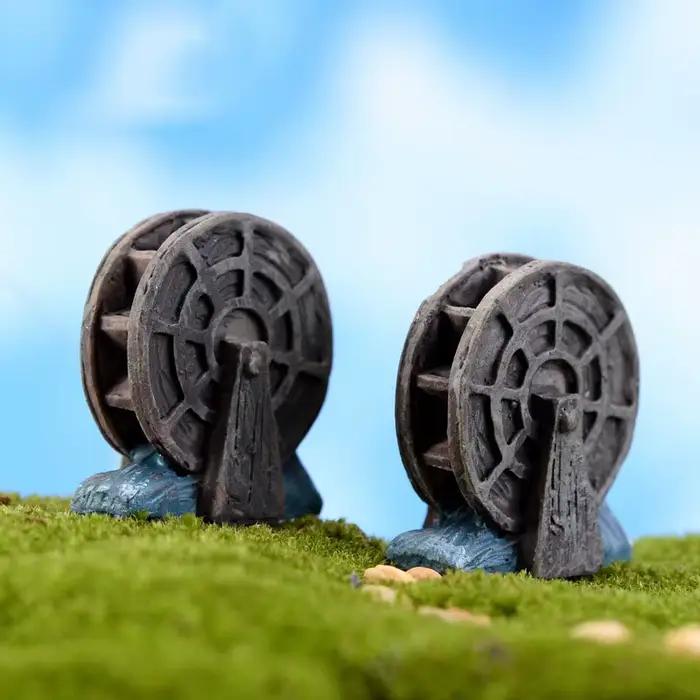 Mini roue à eau Miniature Vintage