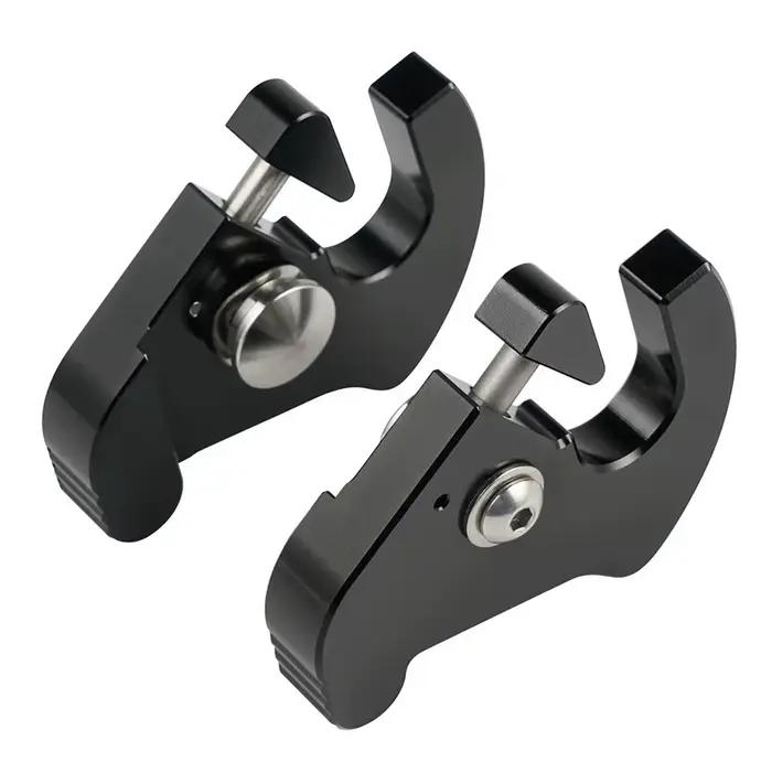 Kit de clips de loquet de support de montage de porte-bagages rotatif détachable noir pour Harley Touring Softail Sportster pour accessoire de moto