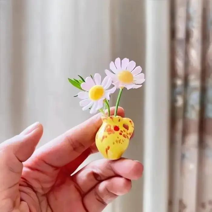 Mini-vases décoratifs aimantés pour réfrigérateur